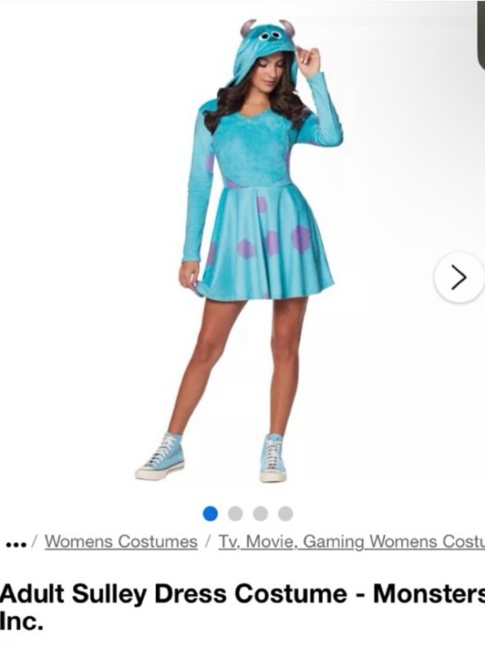 Monster Inc Disney Medium Sulley Adult Costume Dress